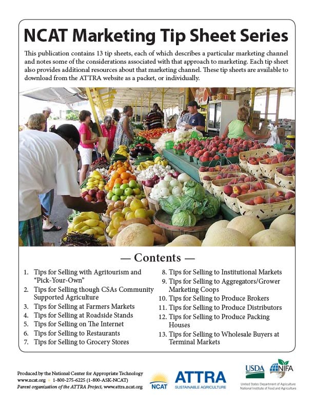 NCAT Marketing Tip Sheet Series cover