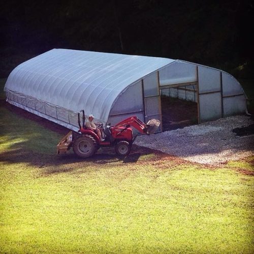 High tunnel built through USDA Program