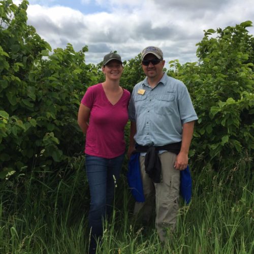 Sara Creech and her local USDA NRCS agent.