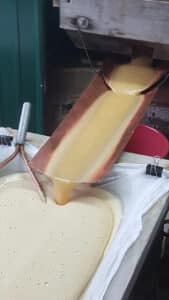 Processing sorghum syrup.