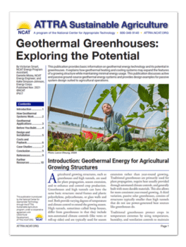 Geothermal Greenhouses: Exploring the Potential cover