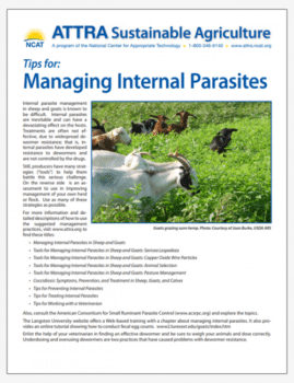 Tips for: Managing Internal Parasites cover