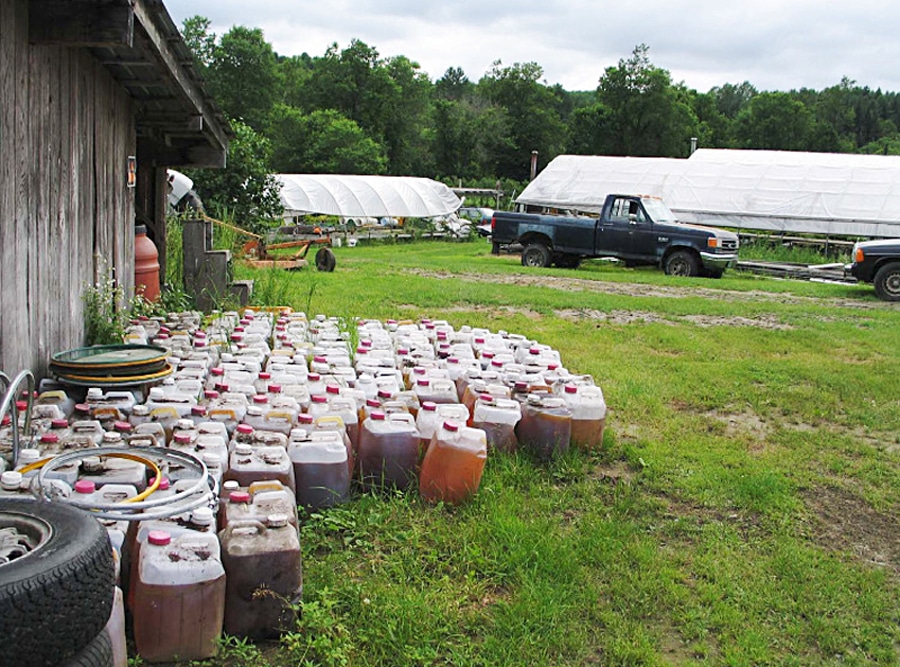 Vegetable oil containers