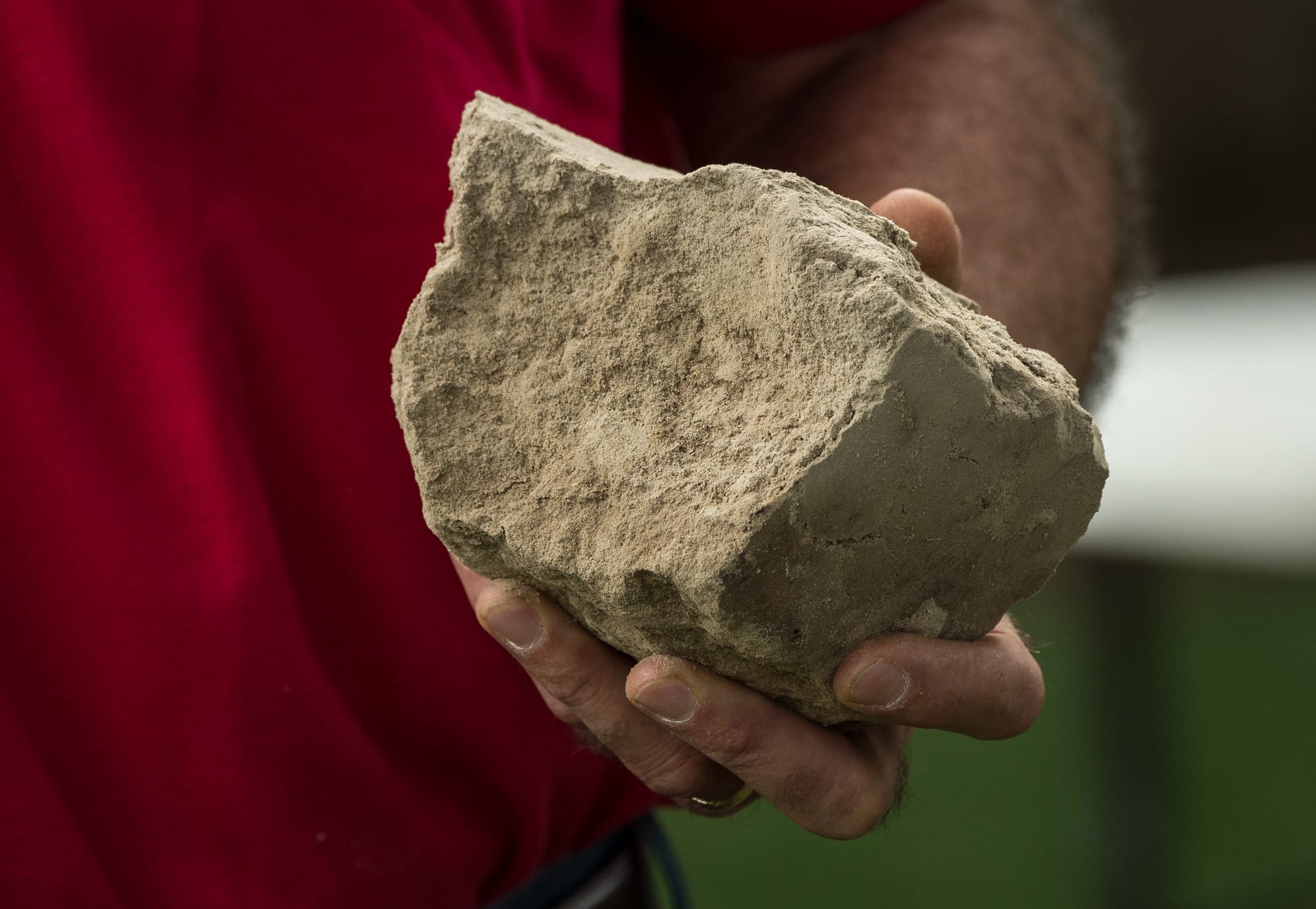 Unhealthy soil with no visible aggregates