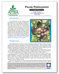 Foliar Fertilization cover