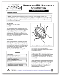 Greenhouse IPM: Sustainable Aphid Control cover