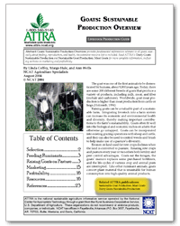 Goats: Sustainable Production Overview cover