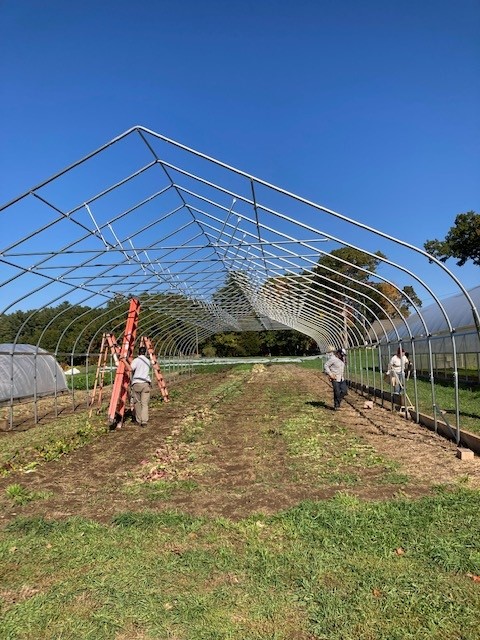 High tunnel installation