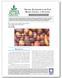 Organic Alternatives for Late Blight Control in Potatoes cover