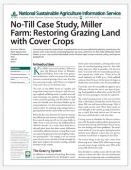 No-Till Case Study, Miller Farm: Restoring Grazing Land with Cover Crops cover