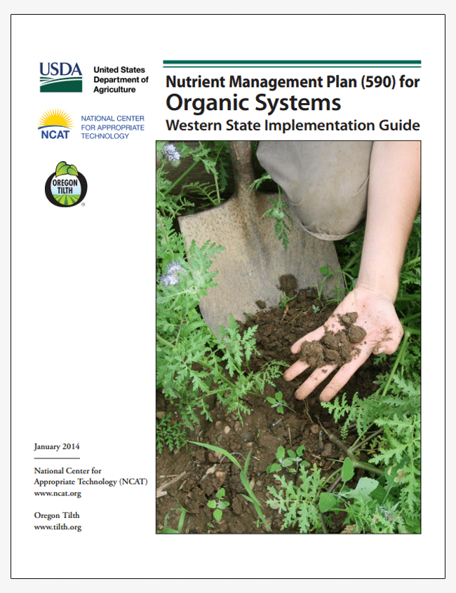 Nutrient Management Plan (590) for Organic Systems cover