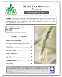 Organic Crop Production Overview cover