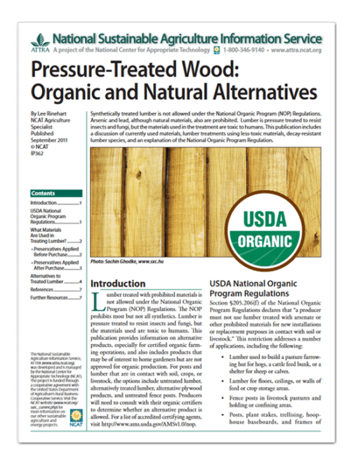 Pressure-Treated Wood: Organic and Natural Alternatives cover