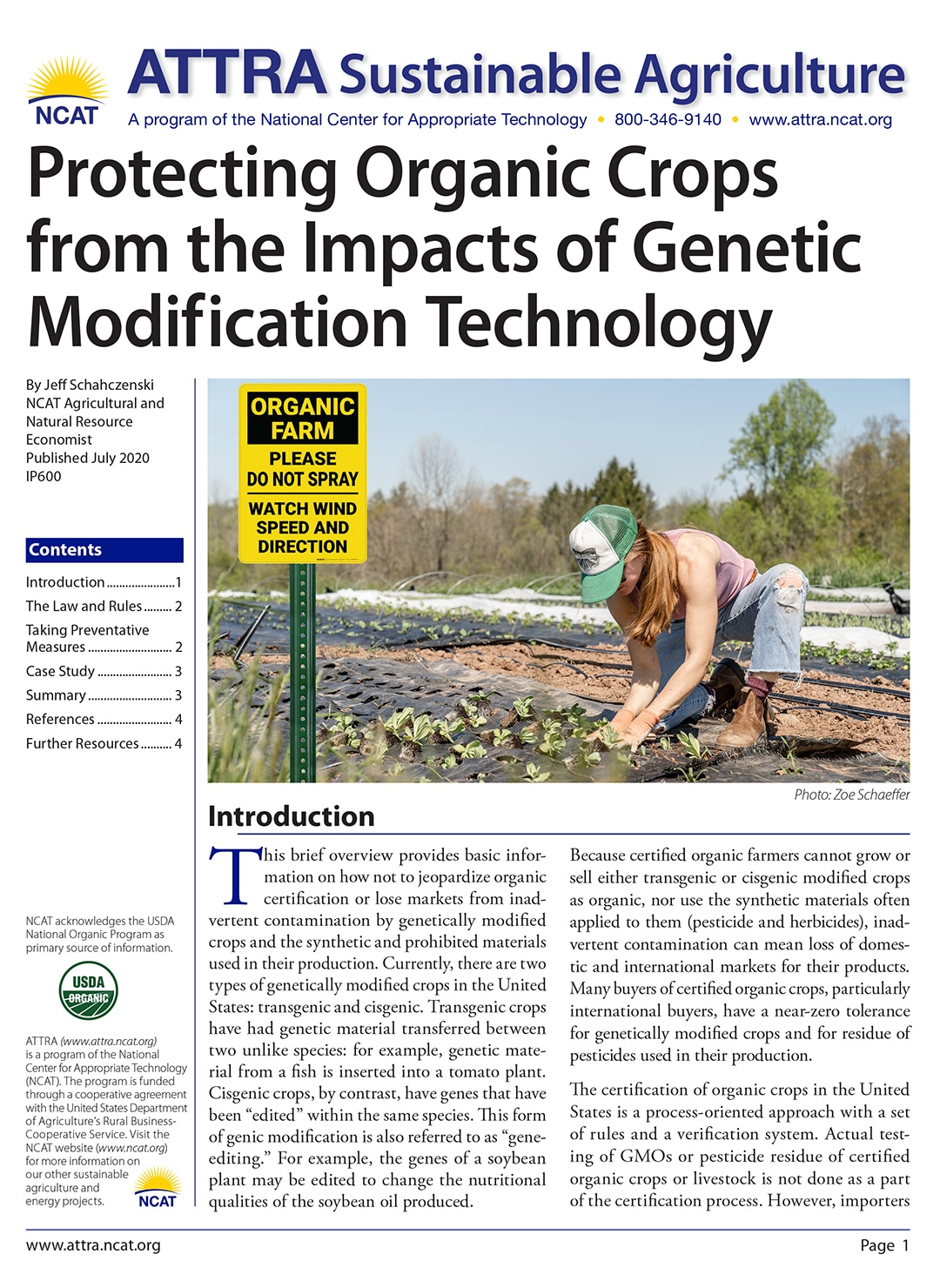 Protecting Organic Crops from the Impacts of Genetic Modification Technology cover