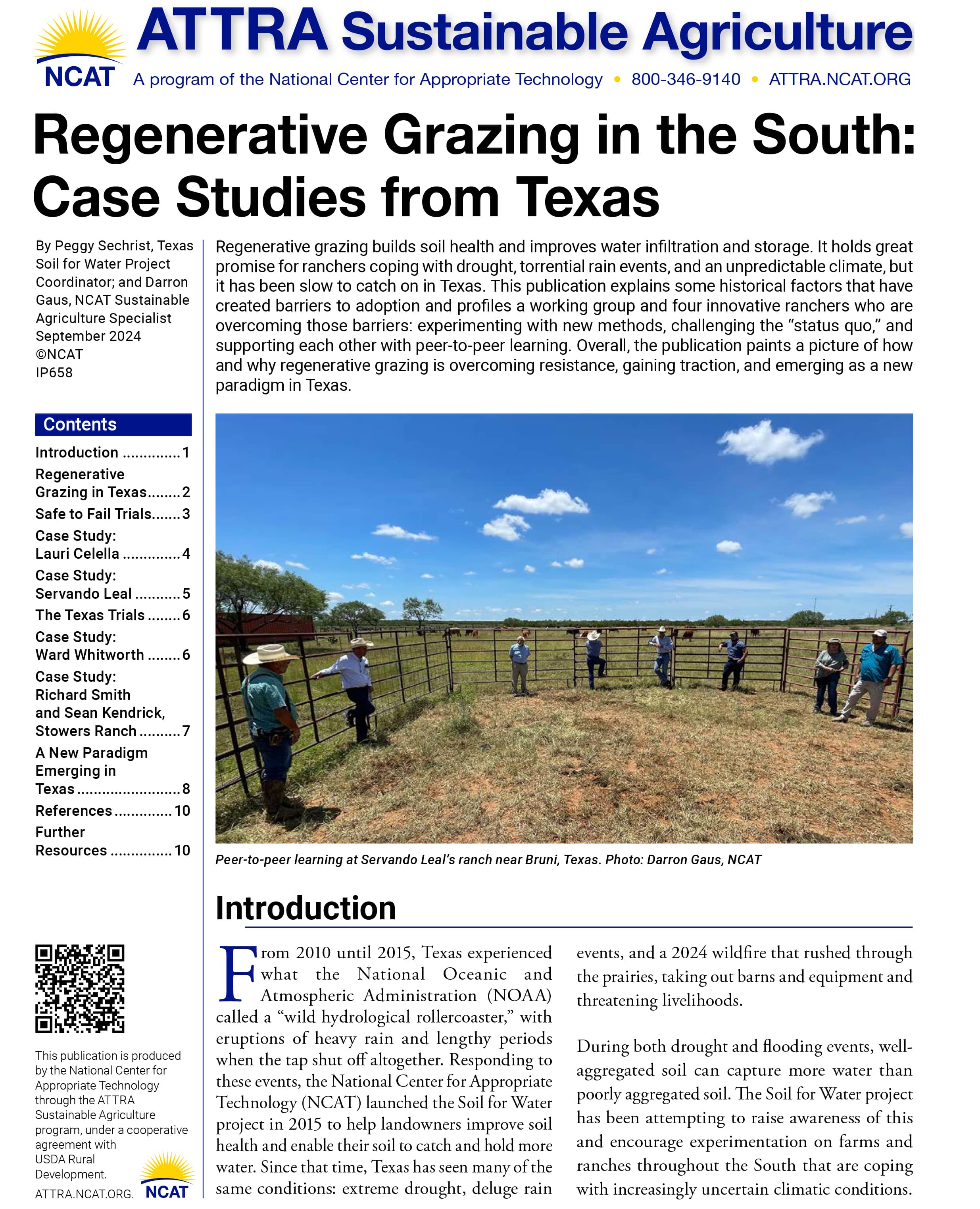 Regenerative Grazing in the South: Case Studies from Texas cover