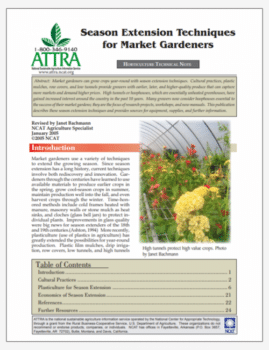 Season Extension Techniques for Market Gardeners cover