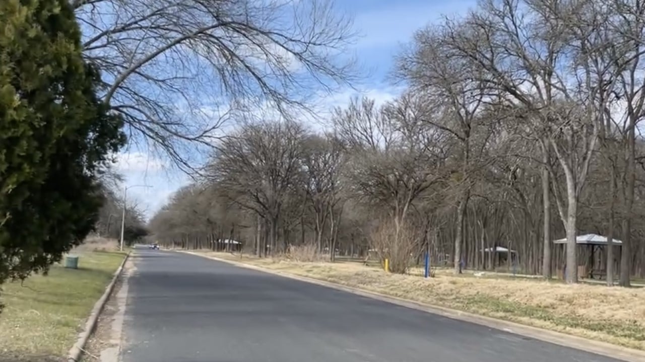 Shade structures in the Onion Creek Floodplain, fi nanced through a grant from FEMA.