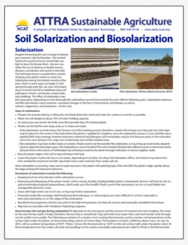 Soil Solarization and Biosolarization cover