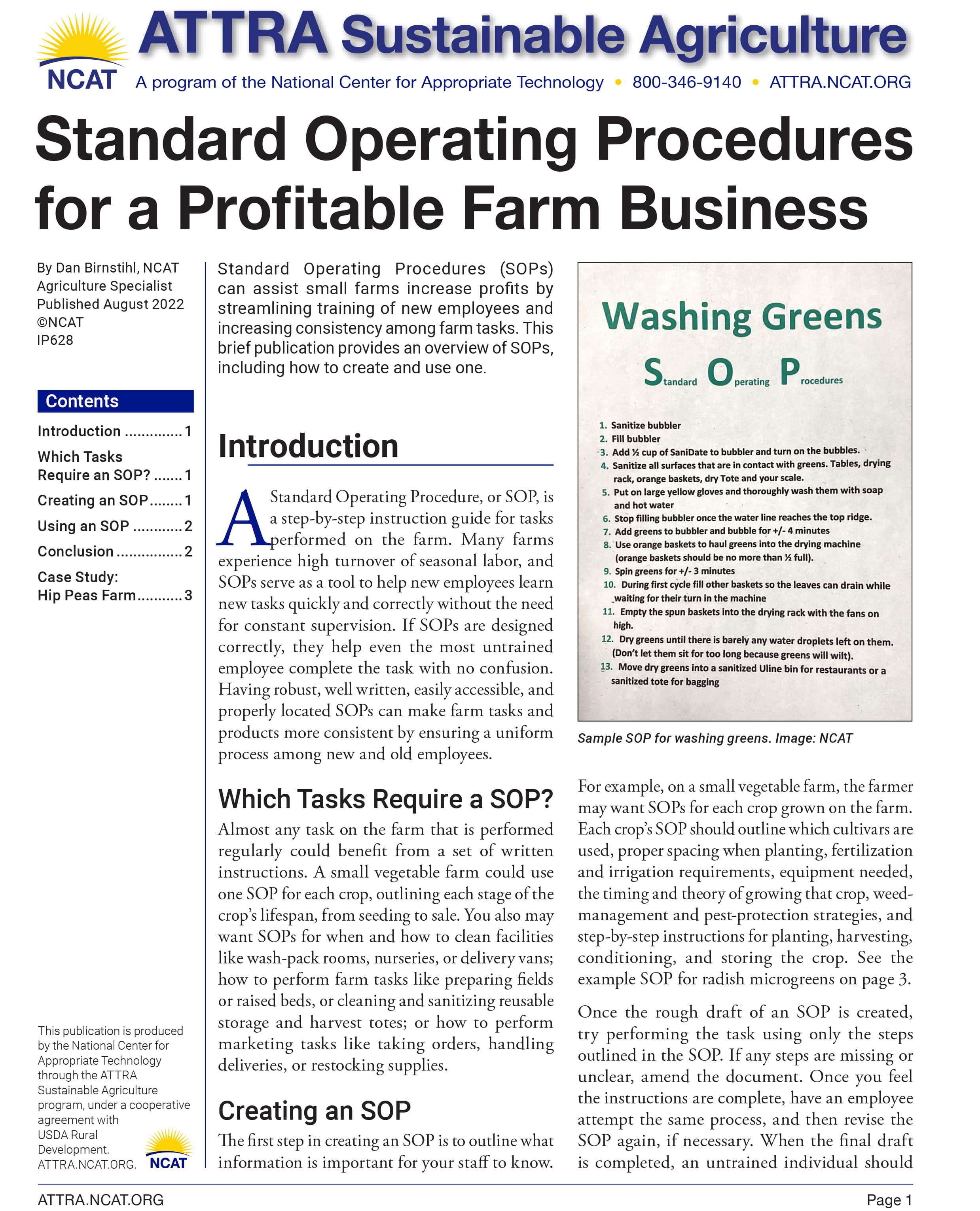Standard Operating Procedures for a Profitable Farm Business cover