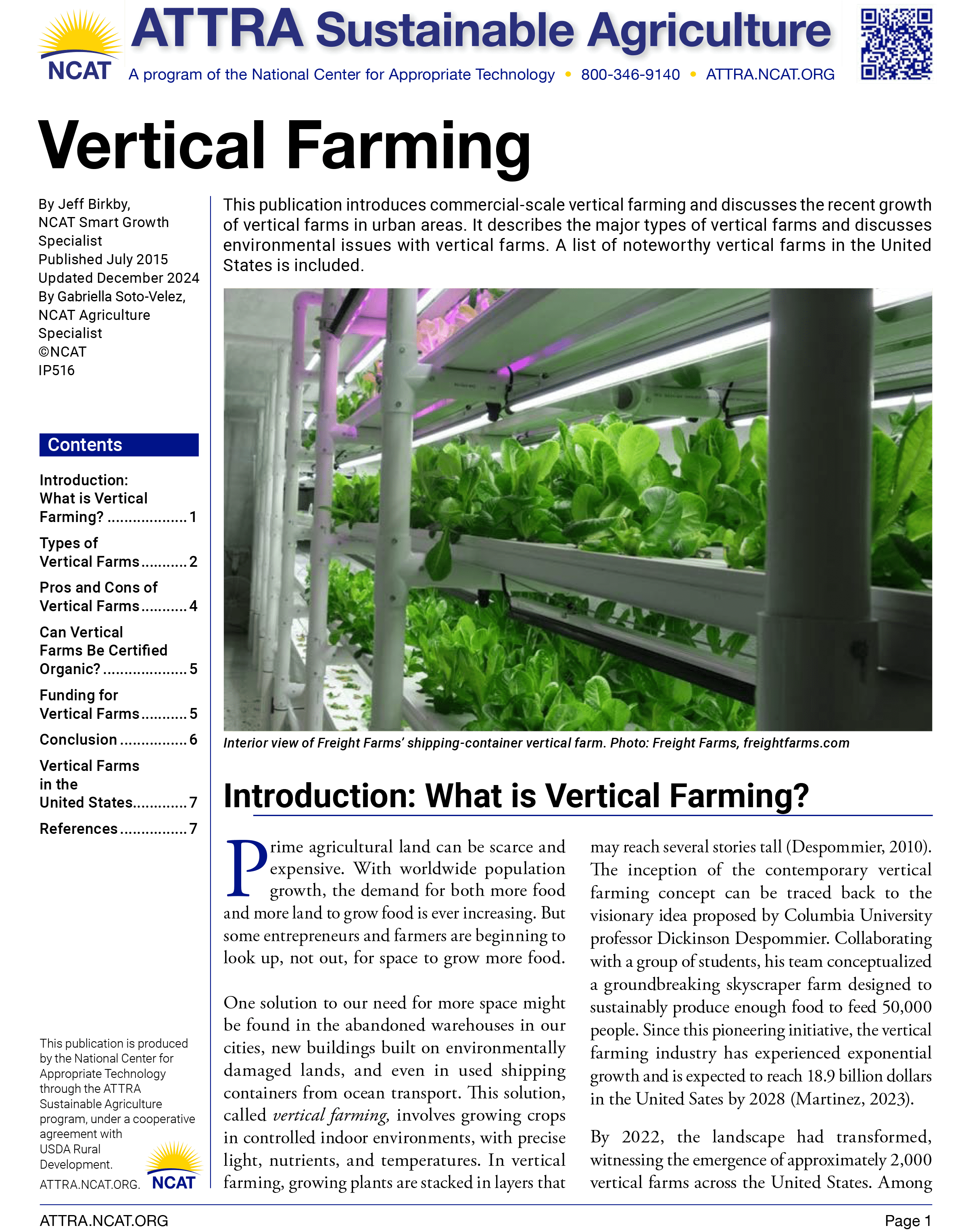 Vertical Farming cover