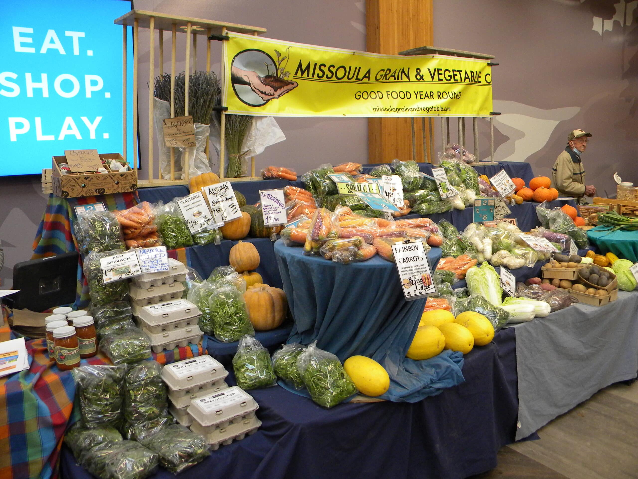 Stand de Missoula Grain &amp; Vegetable Co