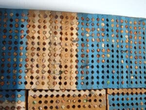 Nests made from stacks of grooved boards