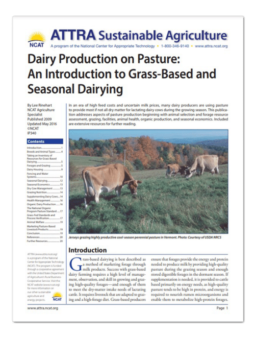 Dairy Production on Pasture: An Introduction to Grass-Based and Seasonal Dairying cover