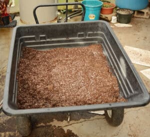 Tub of potting mix
