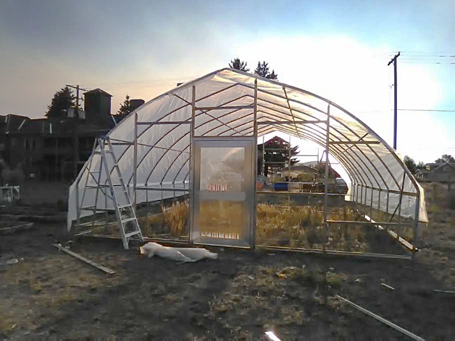 YMCA high tunnel close to completion