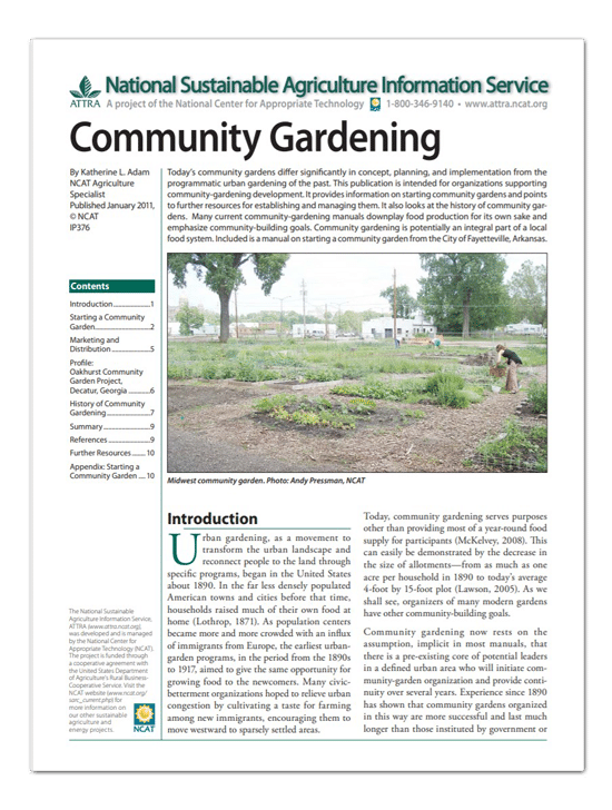 Portada de «Jardinería comunitaria»