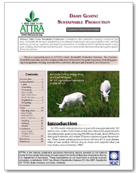 Cabras lecheras: Portada de «Producción sostenible»