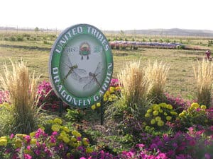 entry sign to community garden