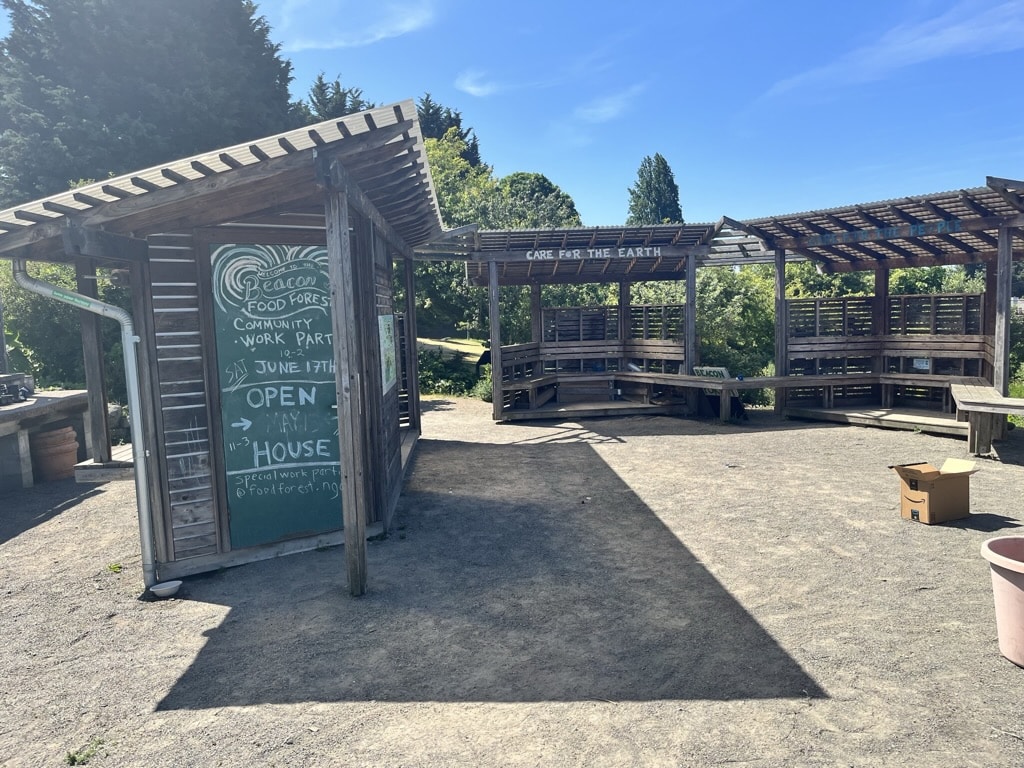 The commons area where volunteers gather and events are hosted