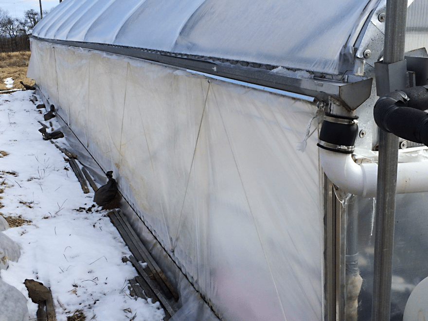high tunnel gutter system