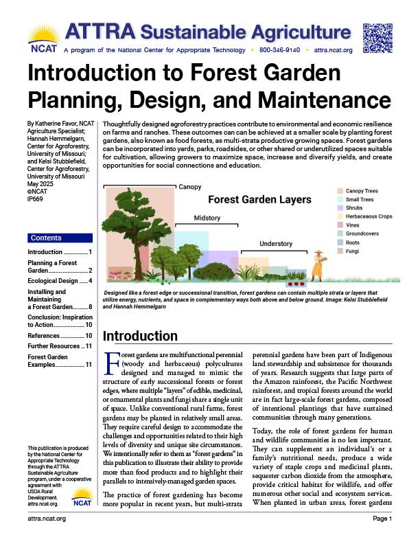 Introduction to Forest Garden Planning, Design, and Maintenance cover