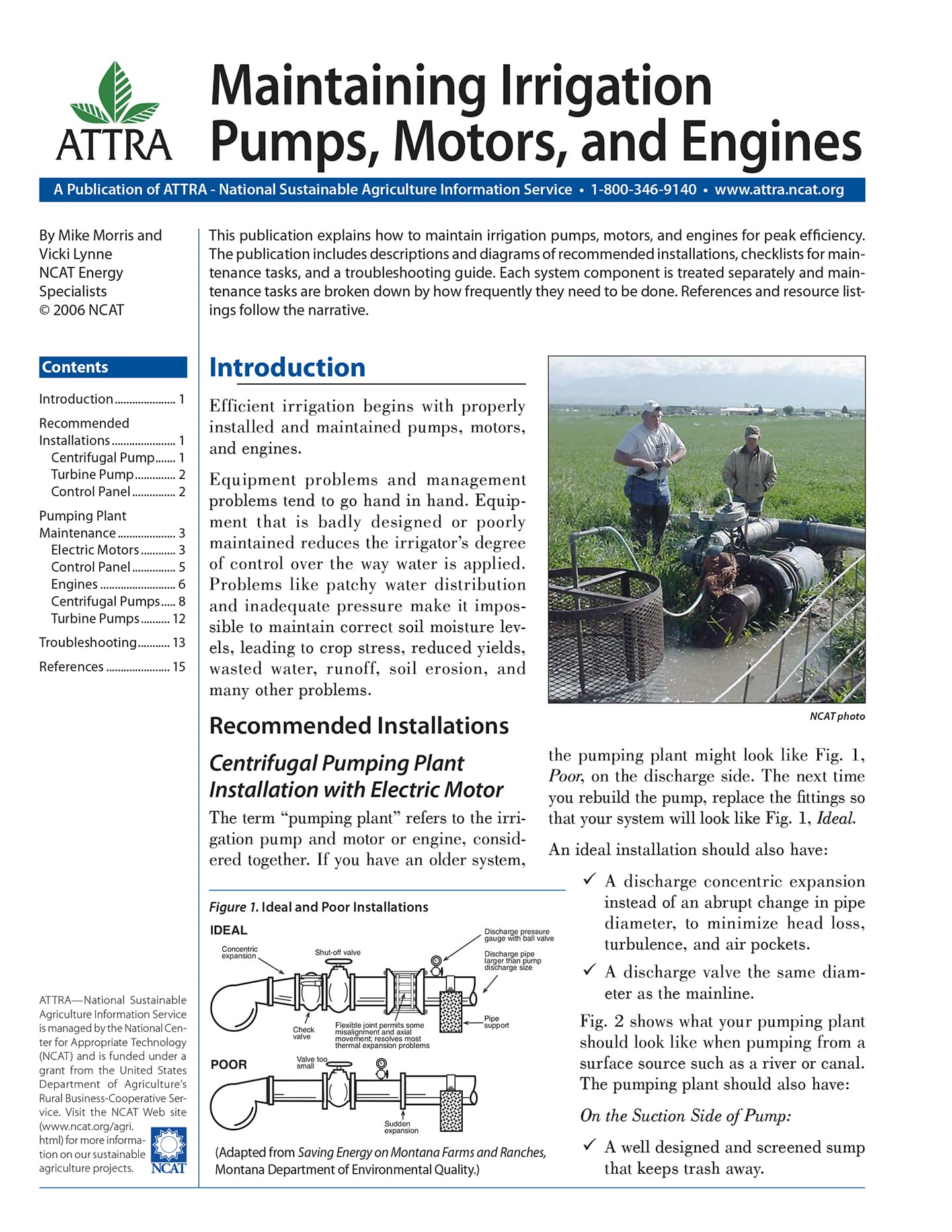 Maintaining Irrigation Pumps, Motors, and Engines cover