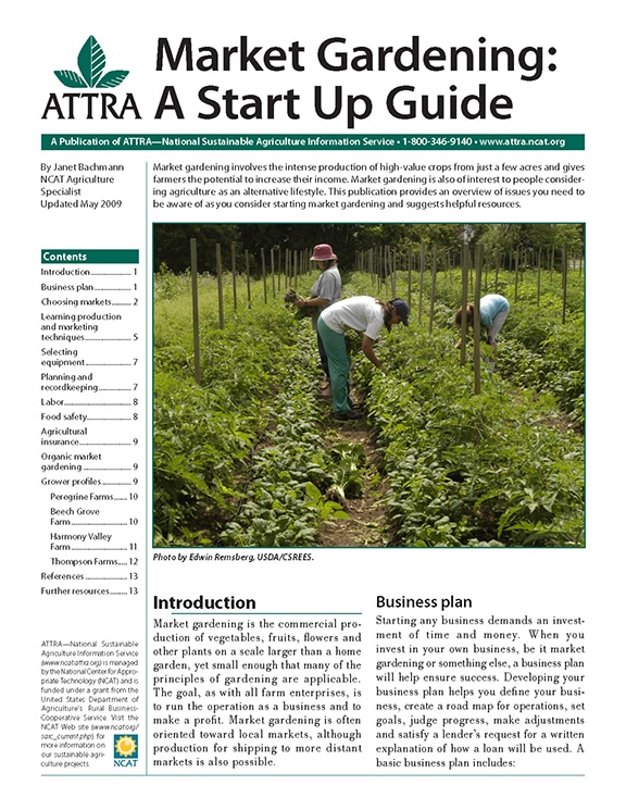 Market Gardening: A Start Up Guide cover