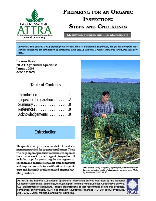 thumbnail of organic inspection publication