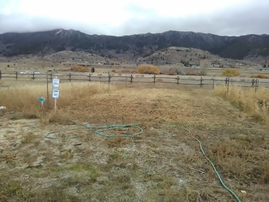 Pre-winter preparation of the cover crop areas.