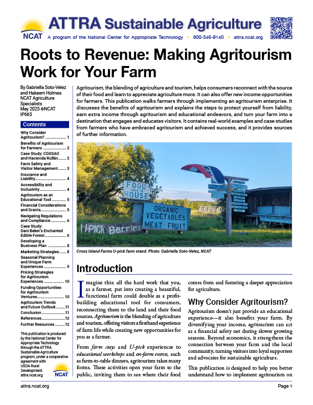 Roots to Revenue: Making Agritourism Work for Your Farm cover