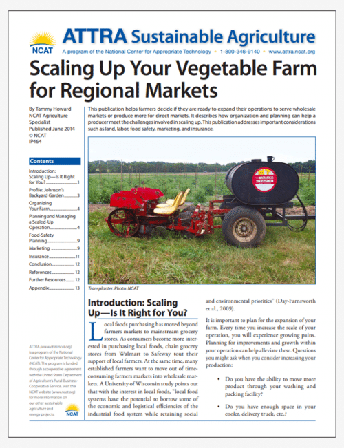 Scaling Up Your Vegetable Farm for Regional Markets cover