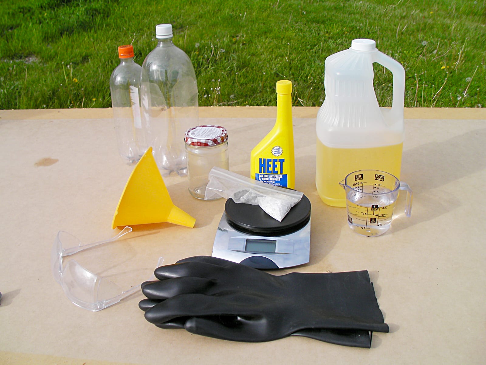 tabletop batch materials