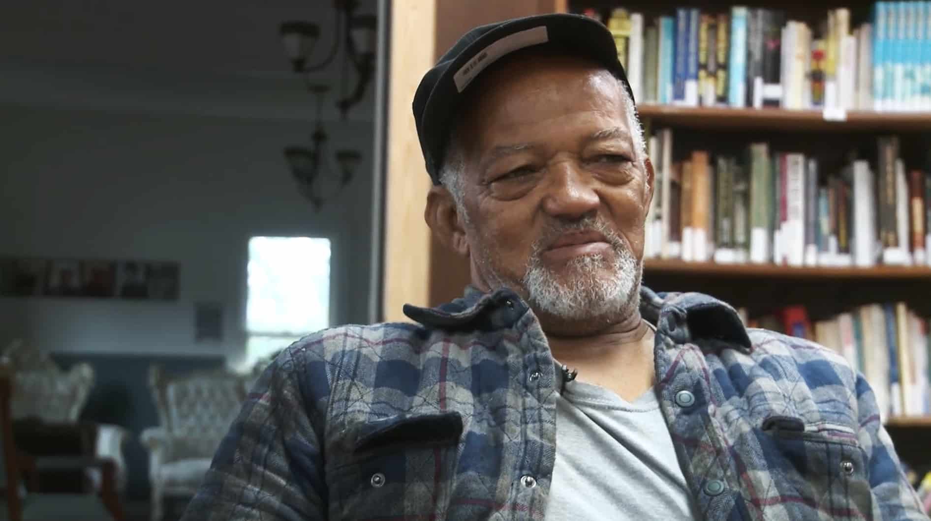 closeup of Mr. Riley in his home