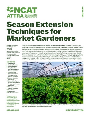 Season Extension Techniques for Market Gardeners cover