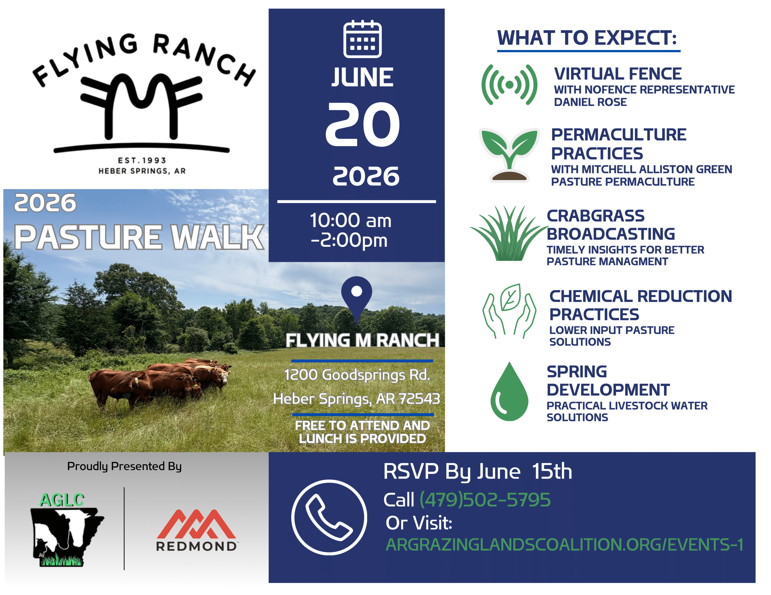 Flying M Ranch pasture walk flyer