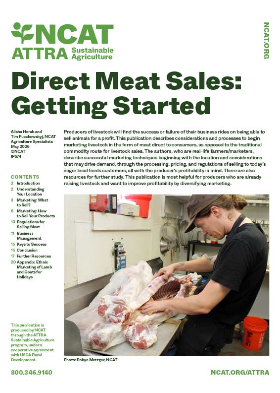 Direct Meat Sales: Getting Started cover