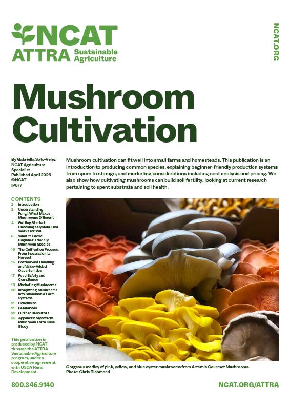 Portada sobre el cultivo de setas