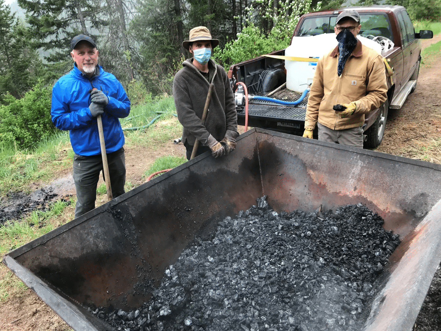 An example of biochar making in Oregon